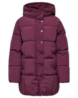 JDYWonder Lang Hood Puffer Jakke